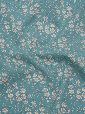Liberty Fabrics Tana Lawnยฎ – Capel Blue Turquoise – Aqua Blue and White Outlined Florals Liberty Fabrics Tana Lawnยฎ – Capel Blue Turquoise – Aqua Blue and White Outlined Florals