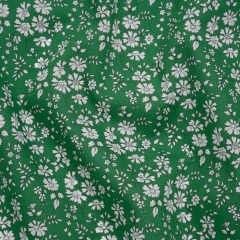 Liberty Fabrics Tana Lawn® – Capel Green – Kelly Green and White Outlined Florals Liberty Fabrics Tana Lawn® – Capel Green – Kelly Green and White Outlined Florals