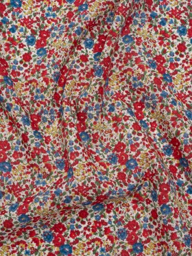Liberty Fabrics Tana Lawnยฎ – Emma and Georgina Red, Blue and Yellow Floral Liberty Fabrics Tana Lawnยฎ – Emma and Georgina Red, Blue and Yellow Floral