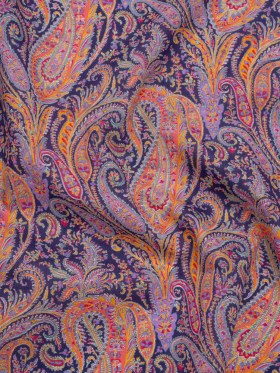Liberty Fabrics Tana Lawnยฎ – Felix and Isabelle Purple – Dark Purple, Pink and Orange Wild Paisley Liberty Fabrics Tana Lawnยฎ – Felix and Isabelle Purple – Dark Purple, Pink and Orange Wild Paisley