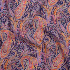 Liberty Fabrics Tana Lawn® – Felix and Isabelle Purple – Dark Purple, Pink and Orange Wild Paisley Liberty Fabrics Tana Lawn® – Felix and Isabelle Purple – Dark Purple, Pink and Orange Wild Paisley