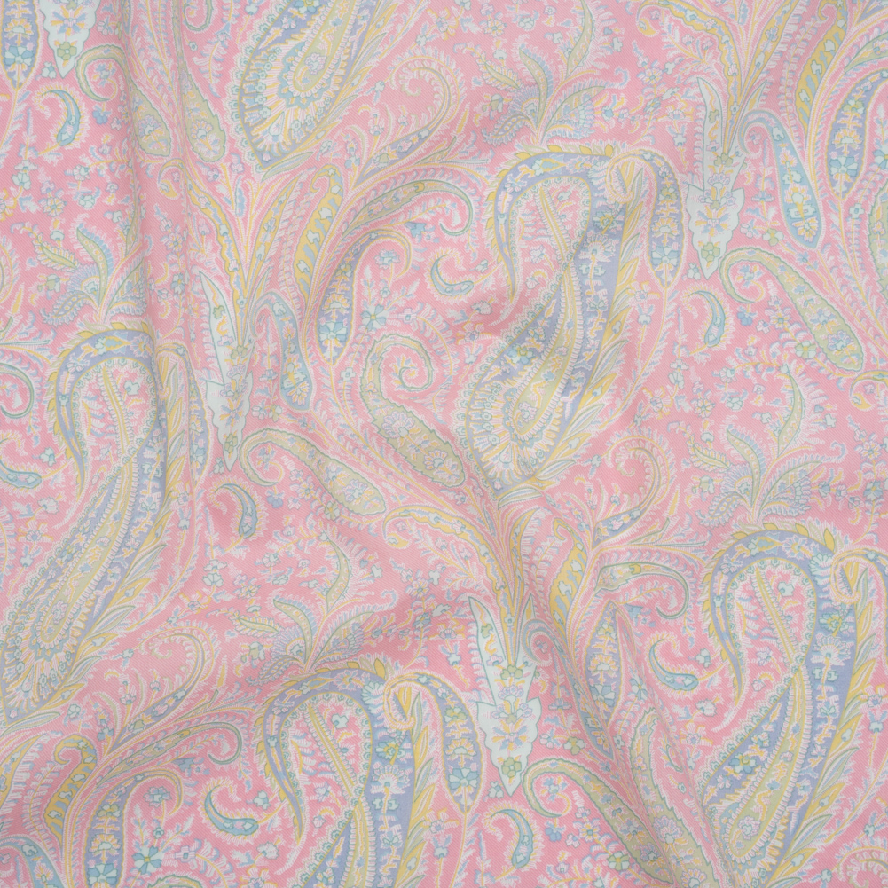 Liberty Fabrics Tana Lawn® – Felix and Isabelle Light Pink – Pink, Pale Blue and Light Green Wild Paisley Liberty Fabrics Tana Lawn® – Felix and Isabelle Light Pink – Pink, Pale Blue and Light Green Wild Paisley