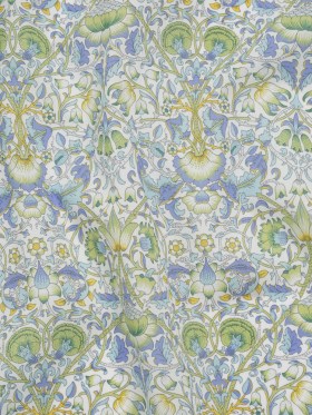 Liberty Fabrics Tana Lawnยฎ – Lodden Green – Light Green, Pastel Blue and Golden Yellow Arts and Crafts Floral Liberty Fabrics Tana Lawnยฎ – Lodden Green – Light Green, Pastel Blue and Golden Yellow Arts and Crafts Floral