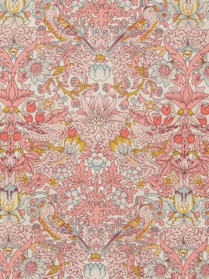 Liberty Fabrics Tana Lawn® – Strawberry Thief Spring Light Pink – Baby Pink, Golden Yellow and Pale Blue Birds, Berries and Flowers Liberty Fabrics Tana Lawn® – Strawberry Thief Spring Light Pink – Baby Pink, Golden Yellow and Pale Blue Birds, Berries and Flowers