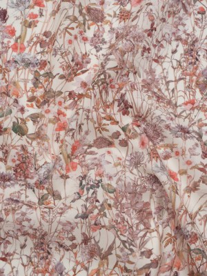 Liberty Fabrics Tana Lawn® – Wild Flowers Light Pink – Rose Pink and Earthy Green Botanical Illustrations Liberty Fabrics Tana Lawn® – Wild Flowers Light Pink – Rose Pink and Earthy Green Botanical Illustrations