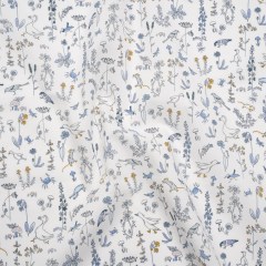 Liberty Fabrics Tana Lawn® – Theo Blue – Baby Blue, Yellow and White Cartoon Creatures and Flowers Liberty Fabrics Tana Lawn® – Theo Blue – Baby Blue, Yellow and White Cartoon Creatures and Flowers