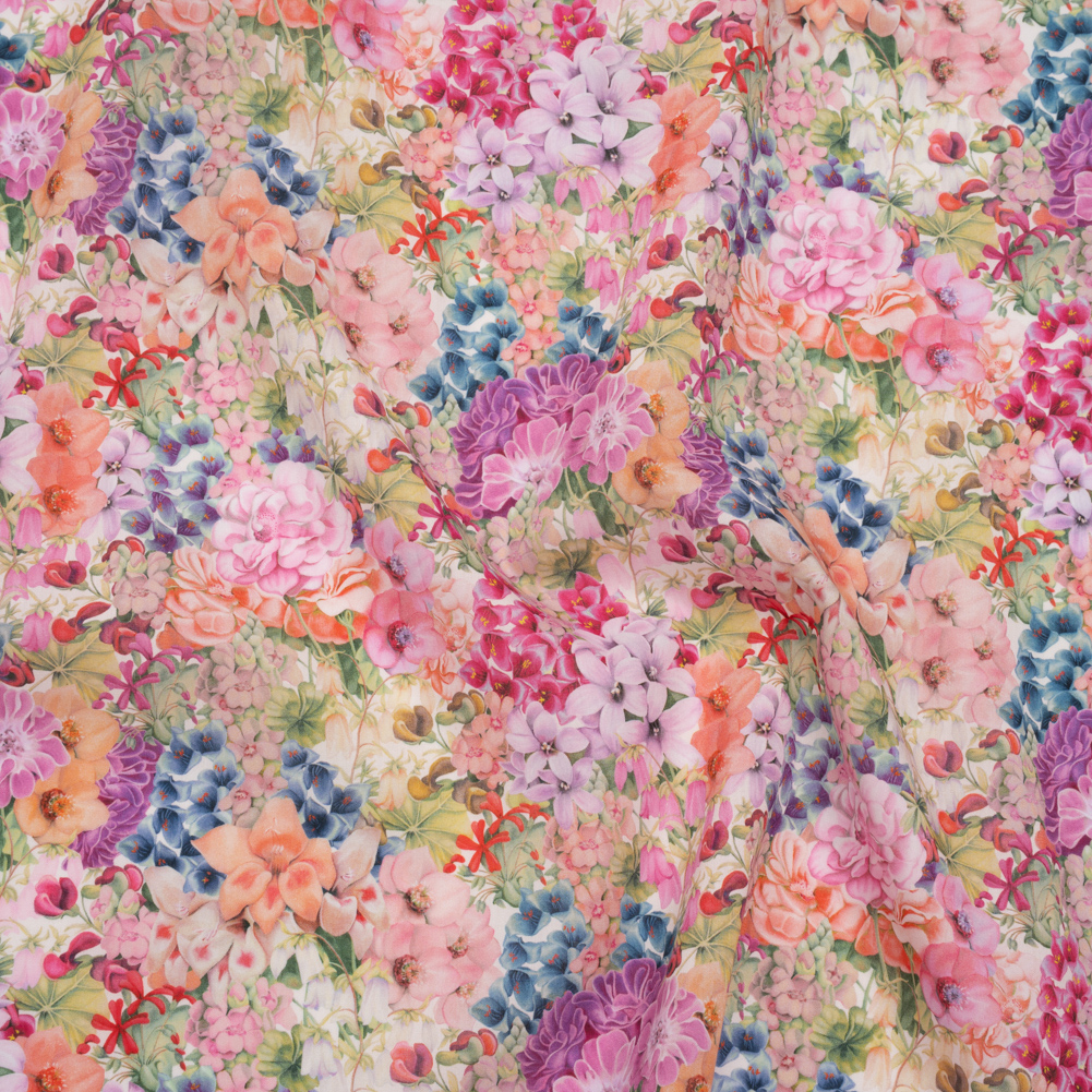 Liberty Fabrics Tana Lawn® – Painted Travels Pink – Bright Pink, Light Purple and Soft Green Lush Florals Liberty Fabrics Tana Lawn® – Painted Travels Pink – Bright Pink, Light Purple and Soft Green Lush Florals