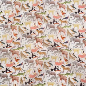 Liberty Fabrics Tana Lawnยฎ – Quey 2 Multi Pastel – Brown, Green and Yellow Animals with Clothes Liberty Fabrics Tana Lawnยฎ – Quey 2 Multi Pastel – Brown, Green and Yellow Animals with Clothes