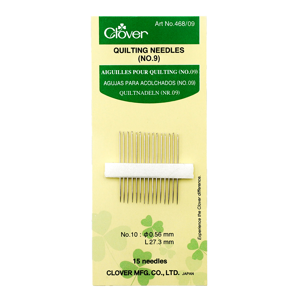 Clover Quilting Needles – Size 9 – 15 ct Clover Quilting Needles – Size 9 – 15 ct