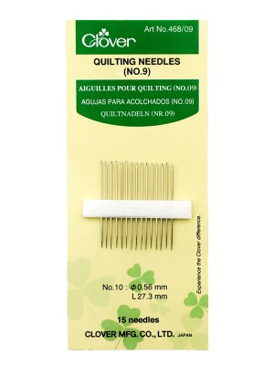 Clover Quilting Needles – Size 9 – 15 ct Clover Quilting Needles – Size 9 – 15 ct