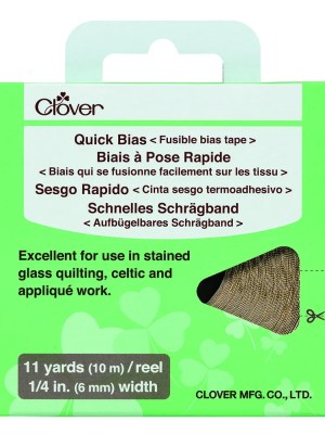 Clover Quick Bias – Gold Fusible Bias Tape – 11yds x 0.25″ Clover Quick Bias – Gold Fusible Bias Tape – 11yds x 0.25″
