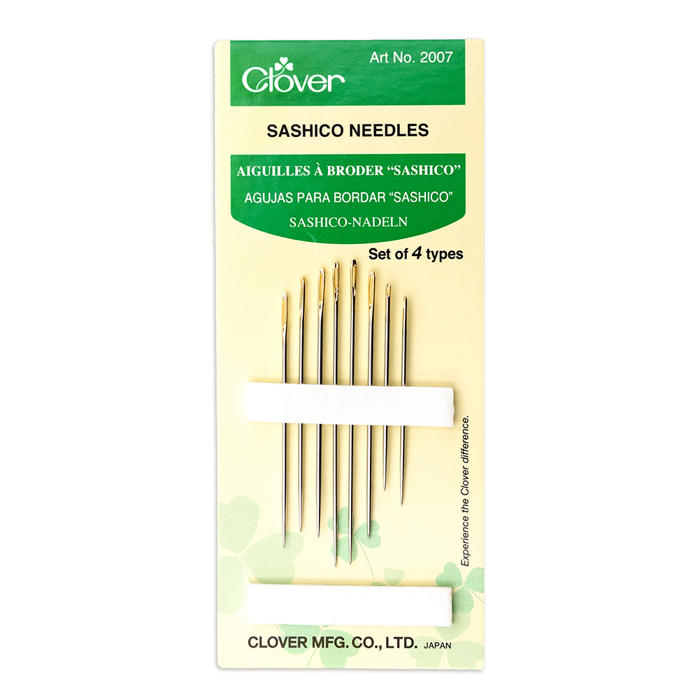 Clover Sashico Needles – Assorted Sizes and Types – 8 ct Clover Sashico Needles – Assorted Sizes and Types – 8 ct