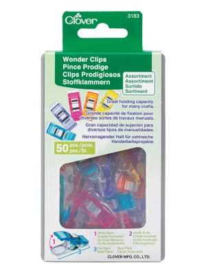 Clover Wonder Clips – Assorted Colors – 50 pc Clover Wonder Clips – Assorted Colors – 50 pc