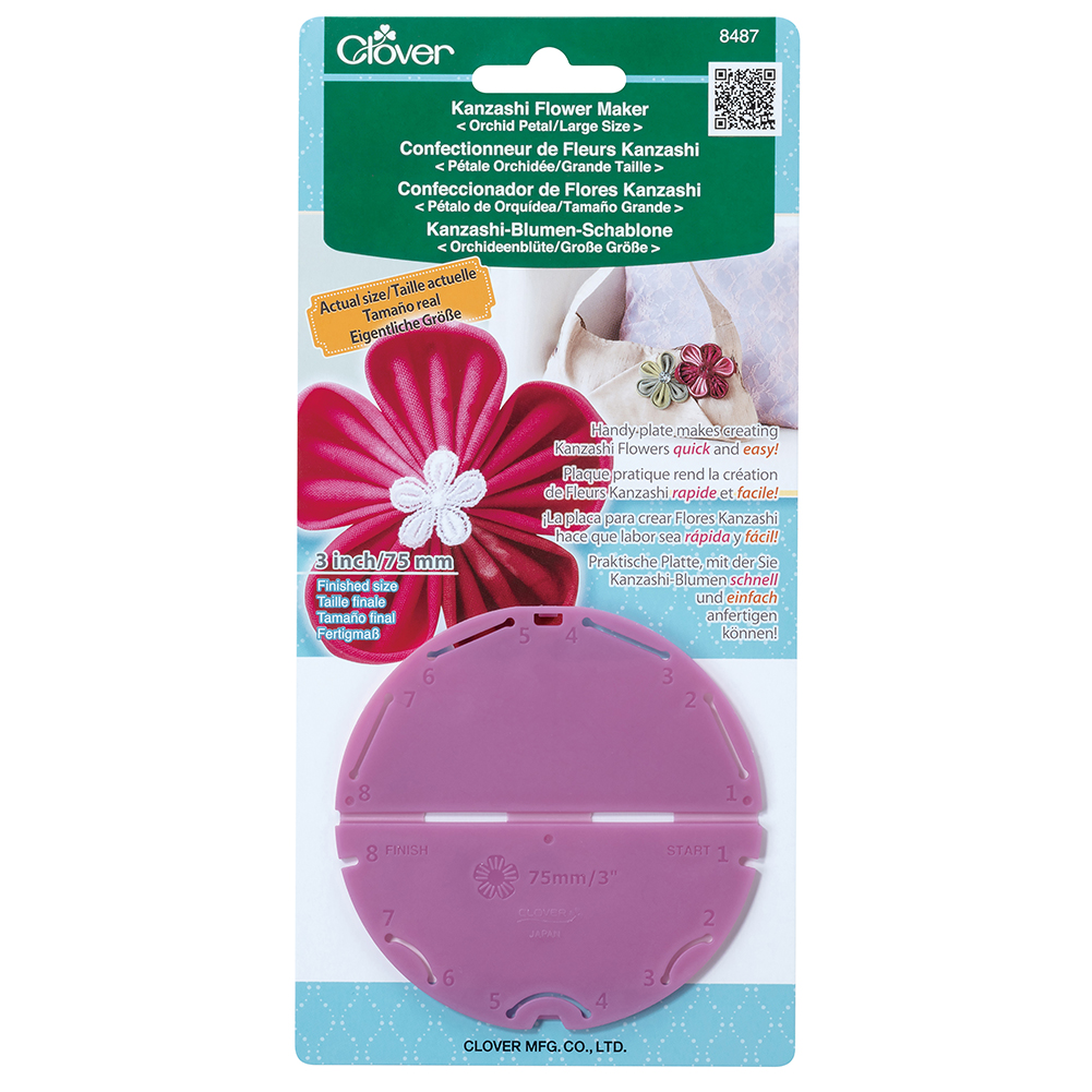 Clover Kanzashi Flower Maker – Orchid Petal – Large 3″/75mm Clover Kanzashi Flower Maker – Orchid Petal – Large 3″/75mm