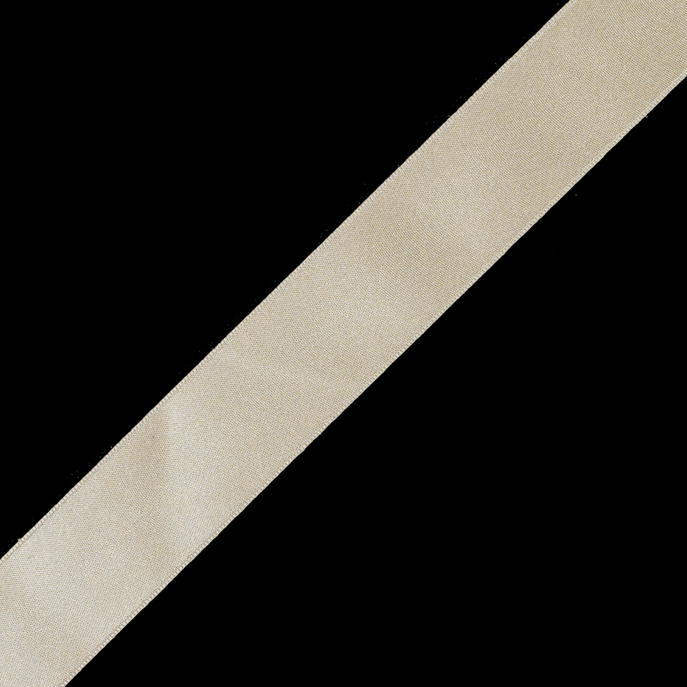 Light Gold Double Face Silk Satin Ribbon - 1"