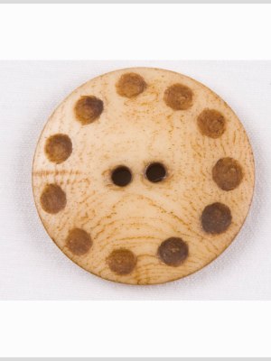 Natural Bone 2-Hole Button – 24L/15mm Natural Bone 2-Hole Button – 24L/15mm