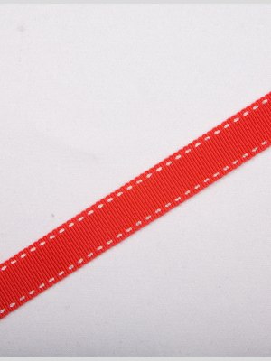 5/8″ Red Stitched Grosgrain Ribbon 5/8″ Red Stitched Grosgrain Ribbon