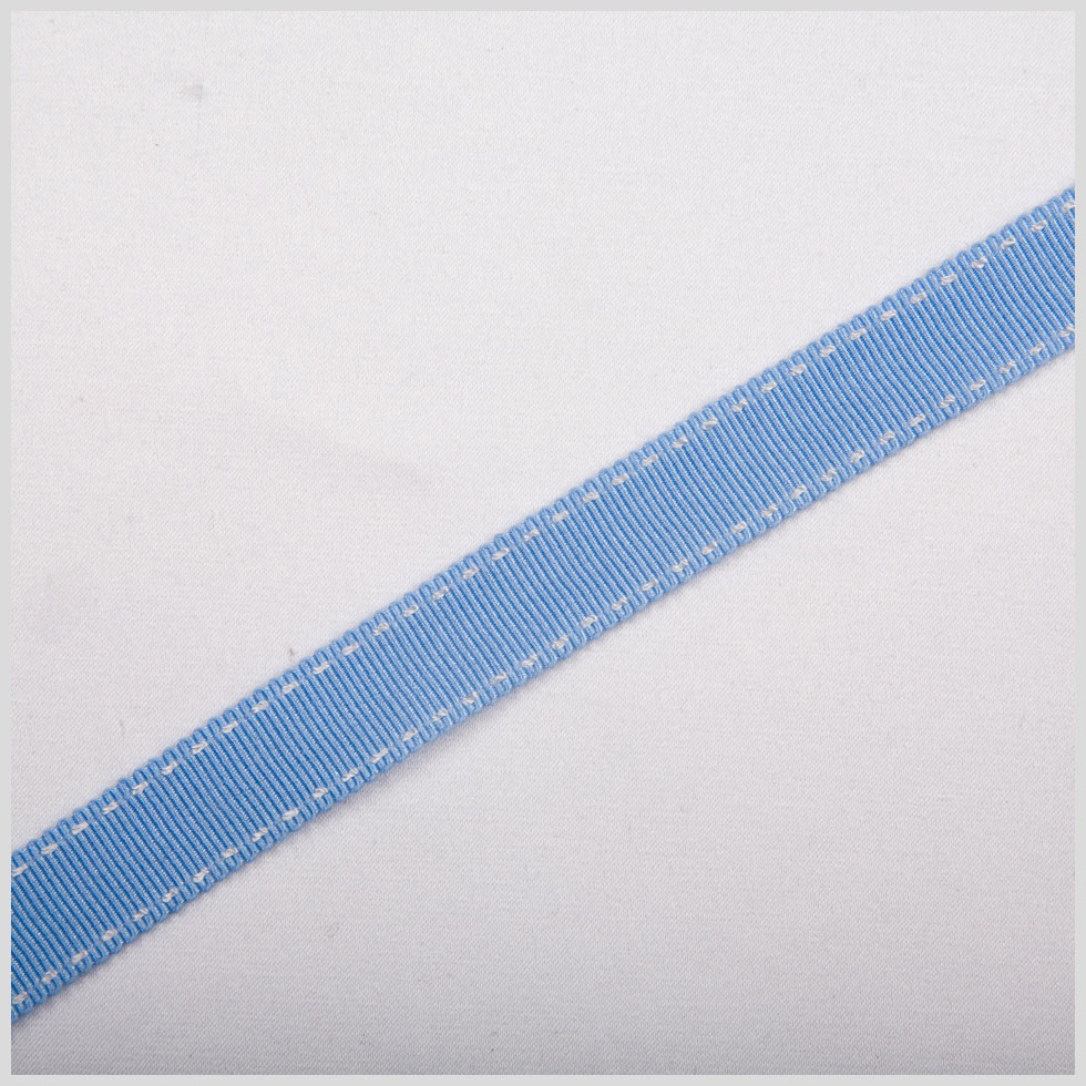 5/8″ Blue Stitched Grosgrain Ribbon 5/8″ Blue Stitched Grosgrain Ribbon