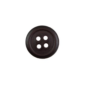 Antique Brown Leather 4-Hole Button – 24L/15mm Antique Brown Leather 4-Hole Button – 24L/15mm