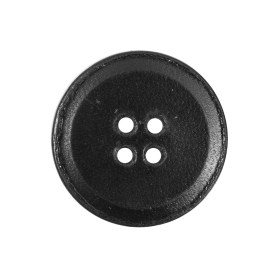 Black Leather Blazer Button – 40L/25.5mm Black Leather Blazer Button – 40L/25.5mm
