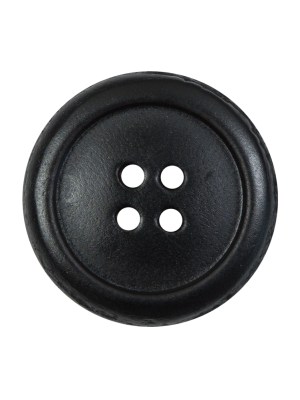 Black Leather Blazer Button – 40L/25.5mm Black Leather Blazer Button – 40L/25.5mm
