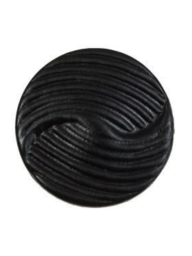 Black Embossed Leather Shank Back Button – 40L/25.5mm Black Embossed Leather Shank Back Button – 40L/25.5mm