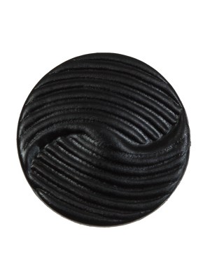 Black Embossed Leather Shank Back Button – 40L/25.5mm Black Embossed Leather Shank Back Button – 40L/25.5mm