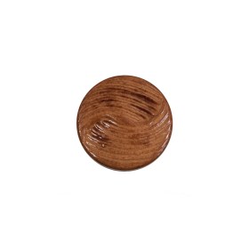 Natural Embossed Leather Shank Back Button – 24L/15mm Natural Embossed Leather Shank Back Button – 24L/15mm