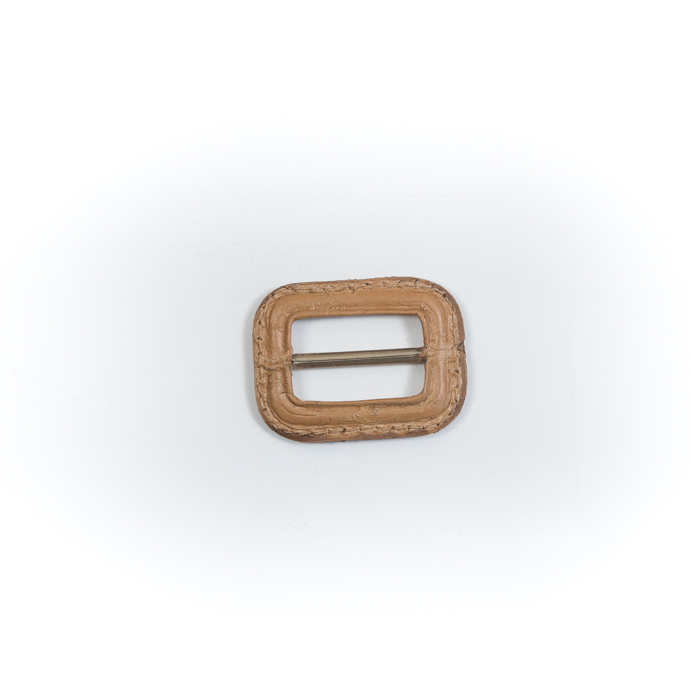 Natural Leather Buckle - 1.5" x 1.125"
