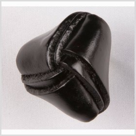 Black Leather Button – 24L/15mm Black Leather Button – 24L/15mm