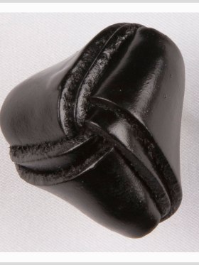 Black Leather Button – 40L/25.5mm Black Leather Button – 40L/25.5mm