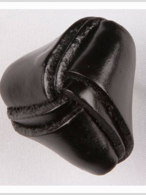 Black Leather Button – 40L/25.5mm Black Leather Button – 40L/25.5mm