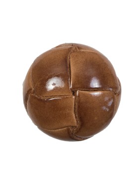 Lacquered Natural Leather Button – 36L/23mm Lacquered Natural Leather Button – 36L/23mm
