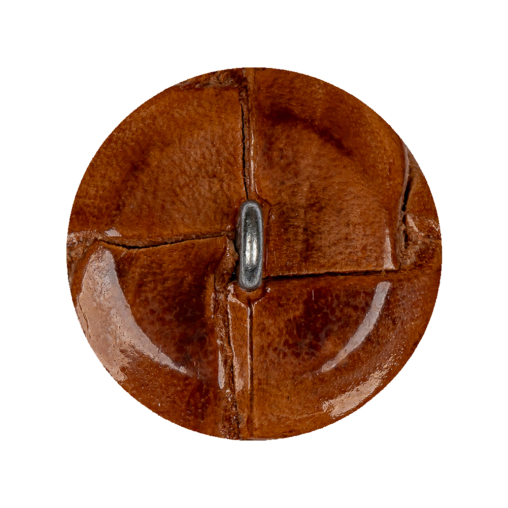 Lacquered Natural Leather Button – 45L/29mm Lacquered Natural Leather Button – 45L/29mm