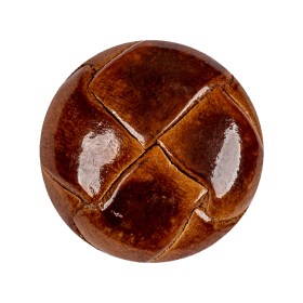 Lacquered Natural Leather Button – 45L/29mm Lacquered Natural Leather Button – 45L/29mm