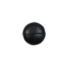 Black Leather Shank Back Button – 20L/12.5mm Black Leather Shank Back Button – 20L/12.5mm