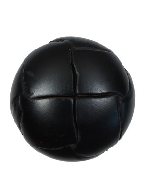 Black Leather Shank Back Button – 40L/25.5mm Black Leather Shank Back Button – 40L/25.5mm