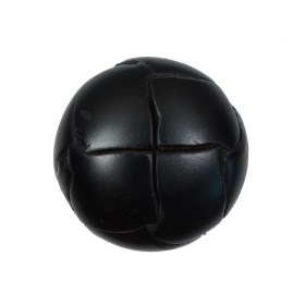 Black Leather Shank Back Button – 40L/25.5mm Black Leather Shank Back Button – 40L/25.5mm