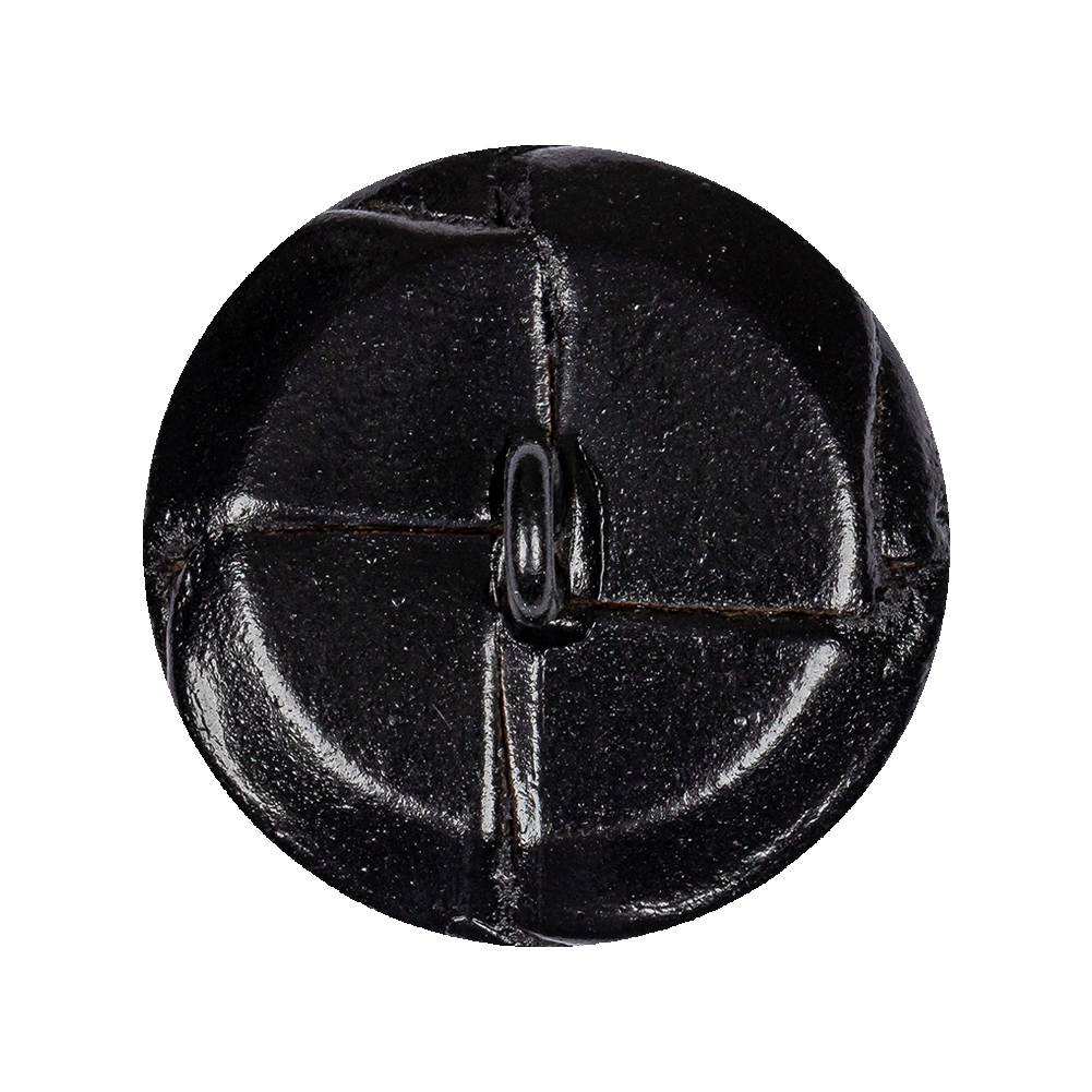 Black Leather Button – 45L/29mm Black Leather Button – 45L/29mm