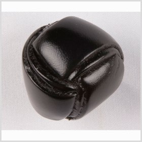 Black Leather Coat Button – 50L/32mm Black Leather Coat Button – 50L/32mm