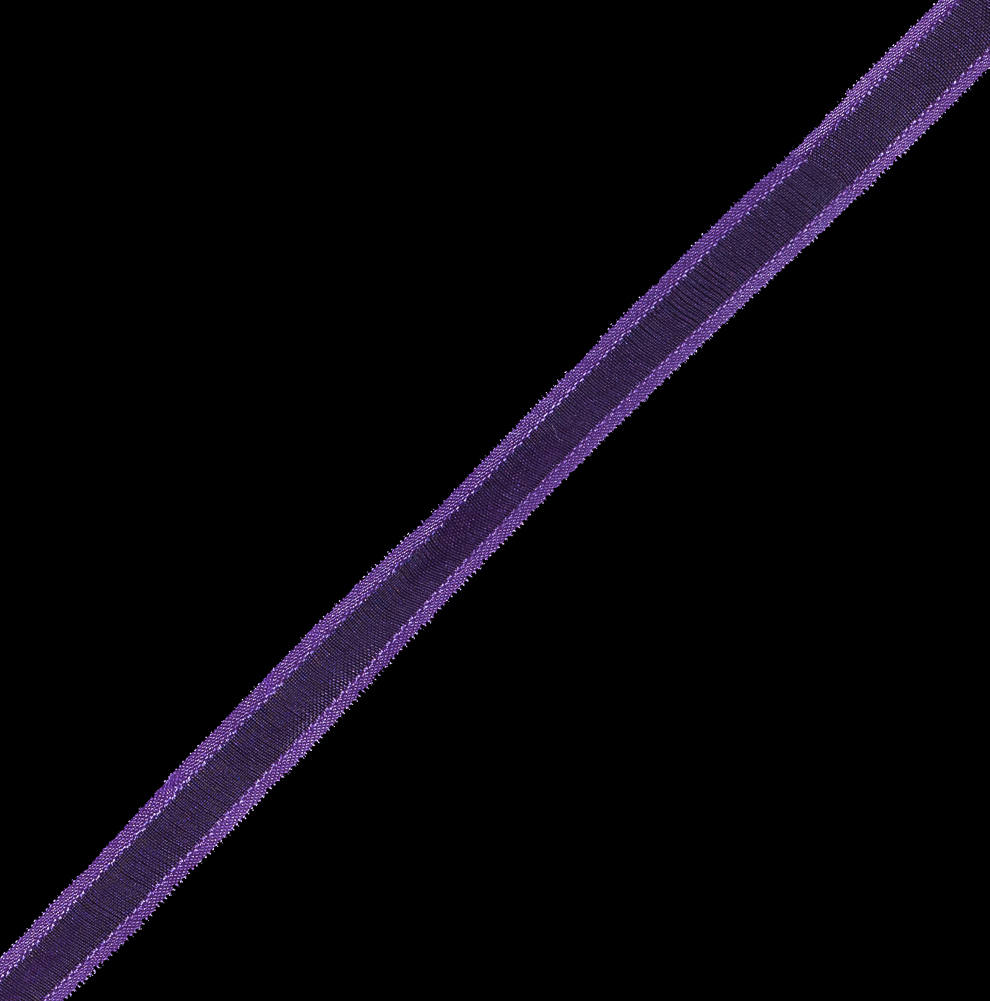 3/8" Purple Sheer Ribbon with Double Faced Satin Edge