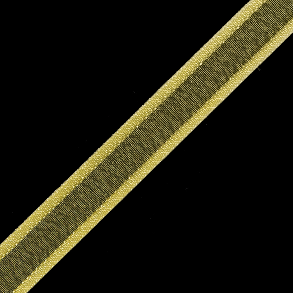 3/8" Lemon Sheer Ribbon with Double Faced Satin Edge