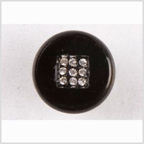 Black/Crystal Crystal Button – 24L/15mm Black/Crystal Crystal Button – 24L/15mm