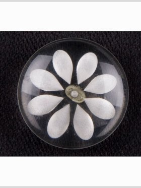 Clear White Plastic Button – 36L/23mm Clear White Plastic Button – 36L/23mm