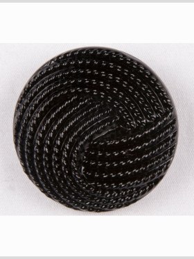 Black Knotted Glass Shank Back Button – 36L/23mm Black Knotted Glass Shank Back Button – 36L/23mm
