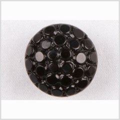 Black Glass Button – 18L/11.5mm Black Glass Button – 18L/11.5mm
