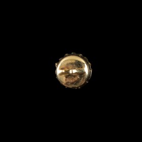 Crystal Rhinestone and Gold Metal Czech Button – 14L/9mm Crystal Rhinestone and Gold Metal Czech Button – 14L/9mm