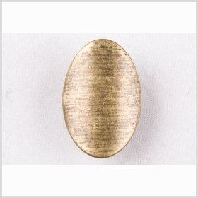 Old Brass Oval Metal Shank Back Button – 28L/18mm Old Brass Oval Metal Shank Back Button – 28L/18mm
