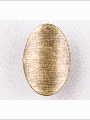 Old Brass Oval Metal Shank Back Button – 28L/18mm Old Brass Oval Metal Shank Back Button – 28L/18mm