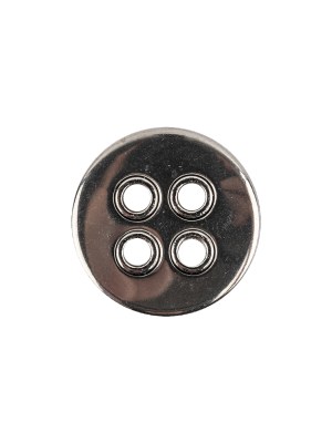 New Silver Metal Coat Button – 28L/18mm New Silver Metal Coat Button – 28L/18mm